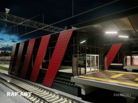 Дизайн проект станции РЖД «Санино» | DESIGN of the LOBBY