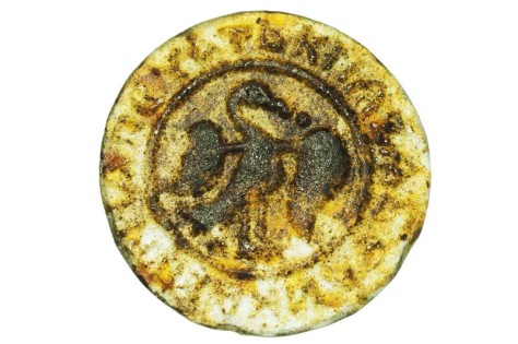 Реплика Коломенских монет из цветного стекла